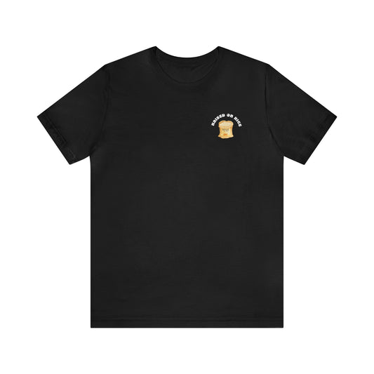 The front of Raised on Rice T-shirt in black