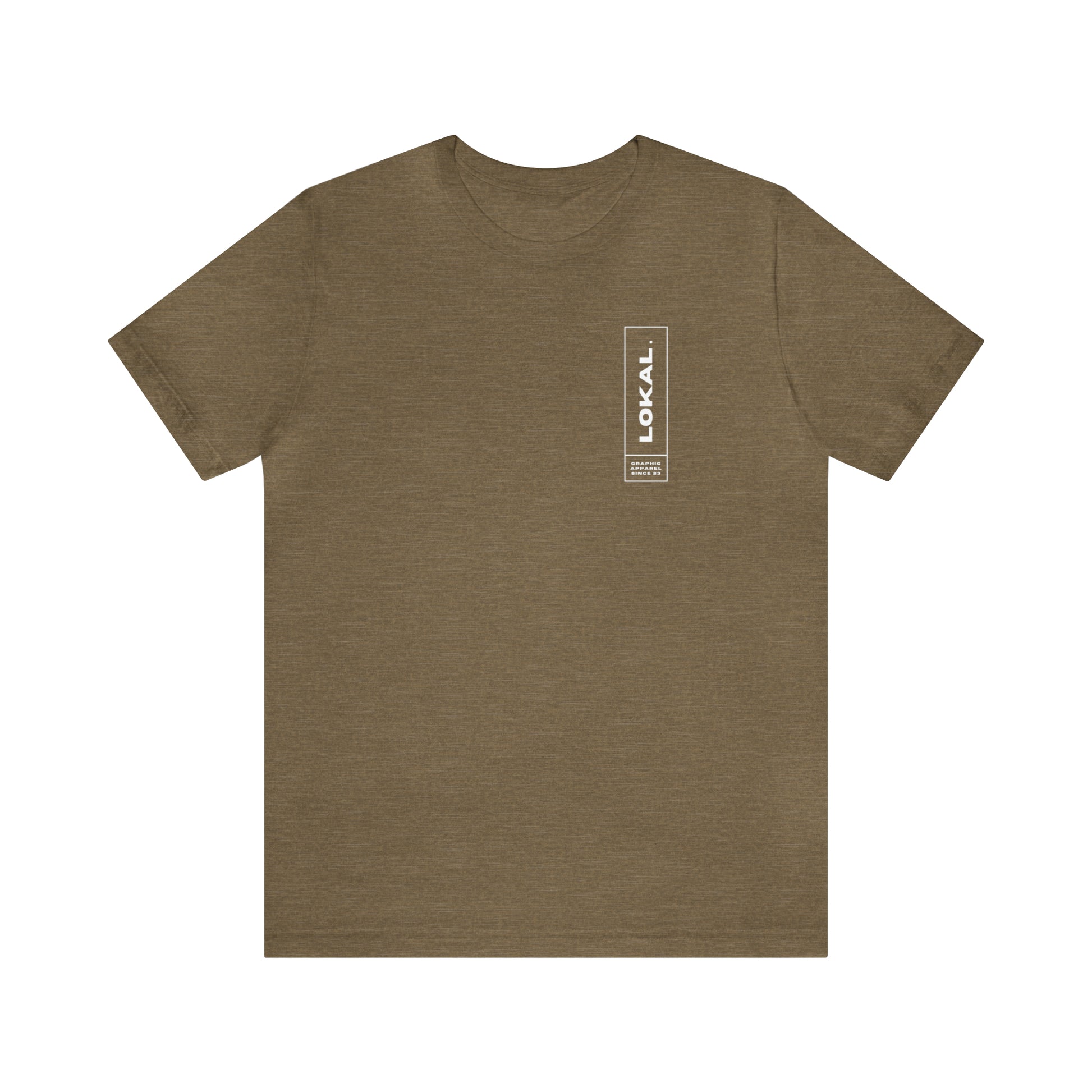  Lokal Coco Graphic Apparel Since 2023 T- shirt in heather olive