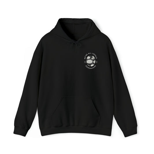 The front of Rice & Shine Hoodie in black 