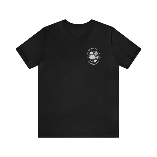 The front of Rice & Shine T-shirt in black 