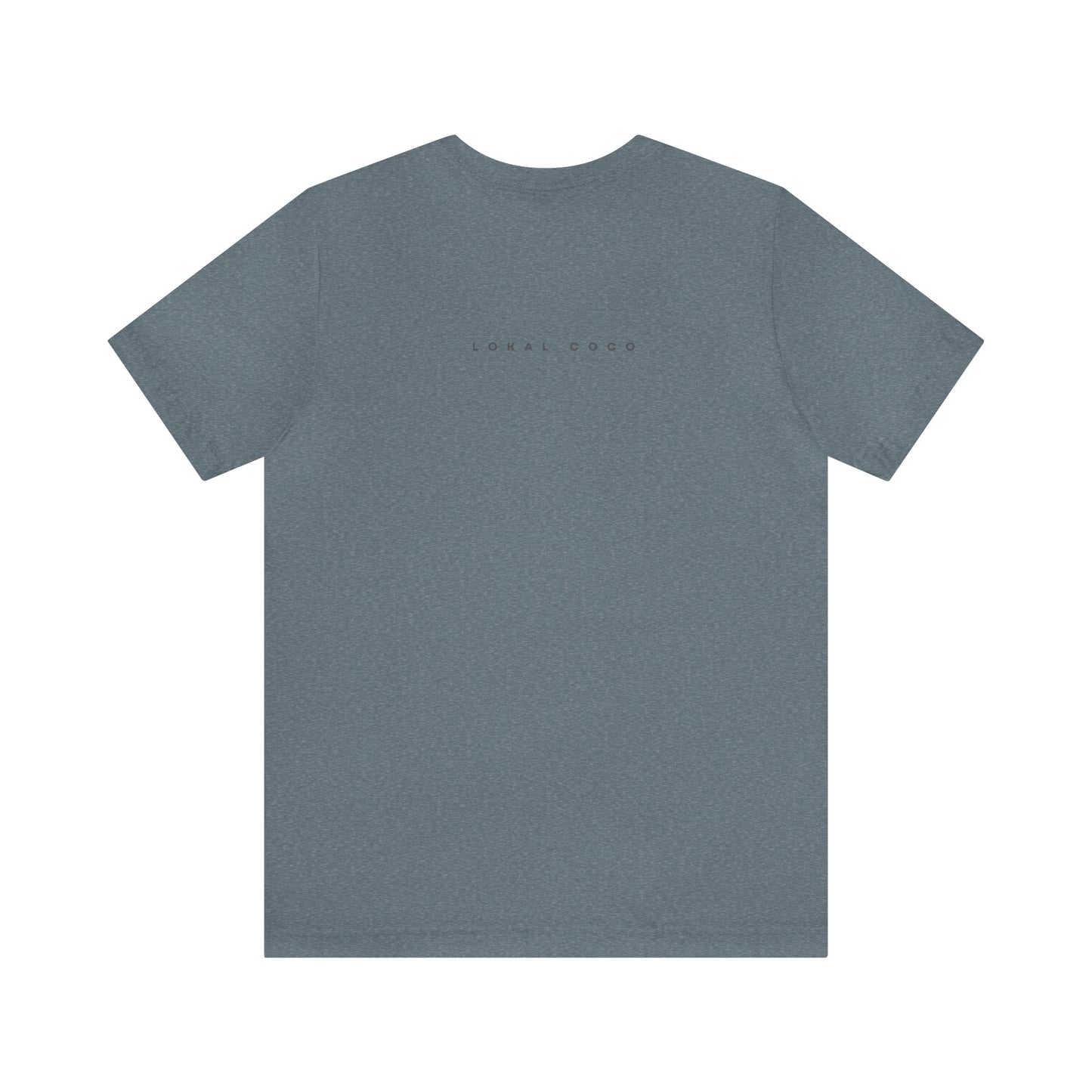 The back of Sunflower T-Shirt | Vintage Graphic Tee in heather slate