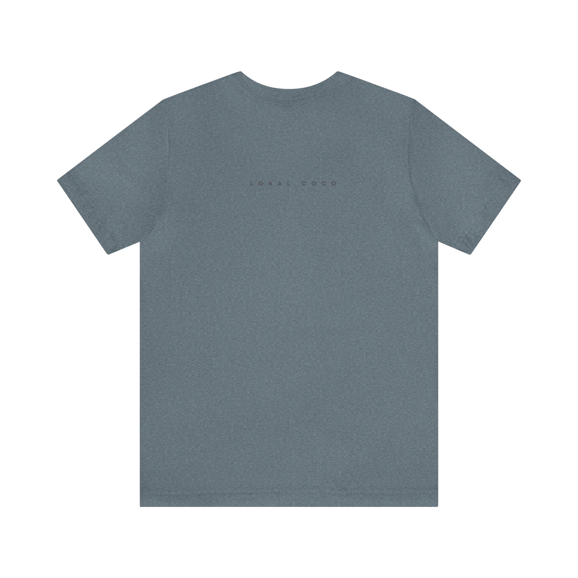 The back of Sunflower T-Shirt | Vintage Graphic Tee in heather slate