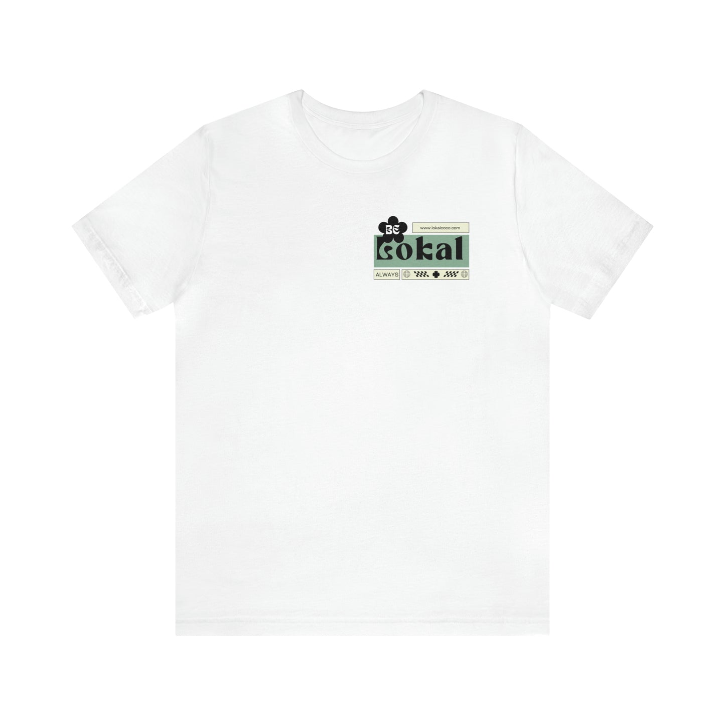 Lokal Coco "Be Lokal" T-shirt Logo Tee in white