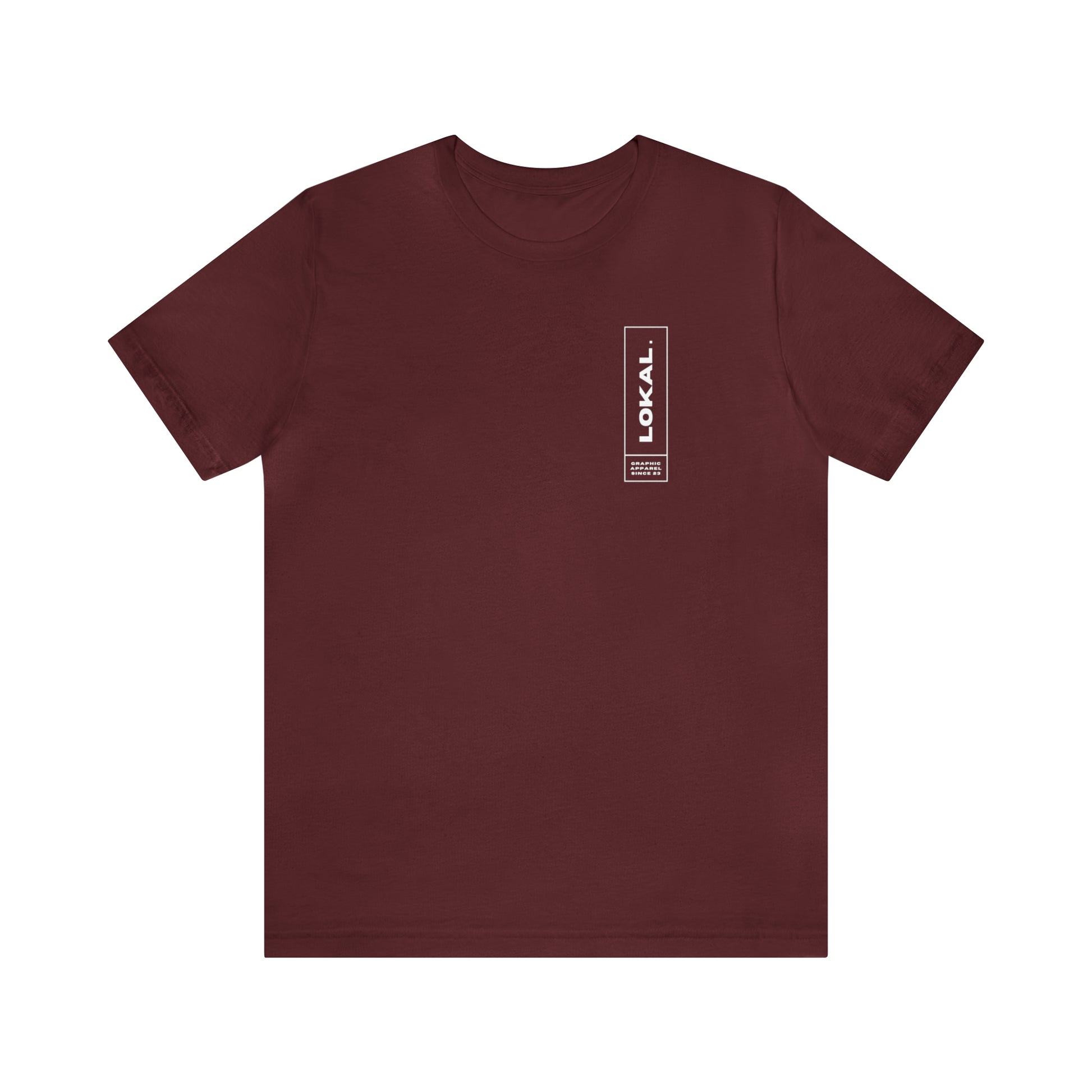  Lokal Coco Graphic Apparel Since 2023 T- shirt in maroon