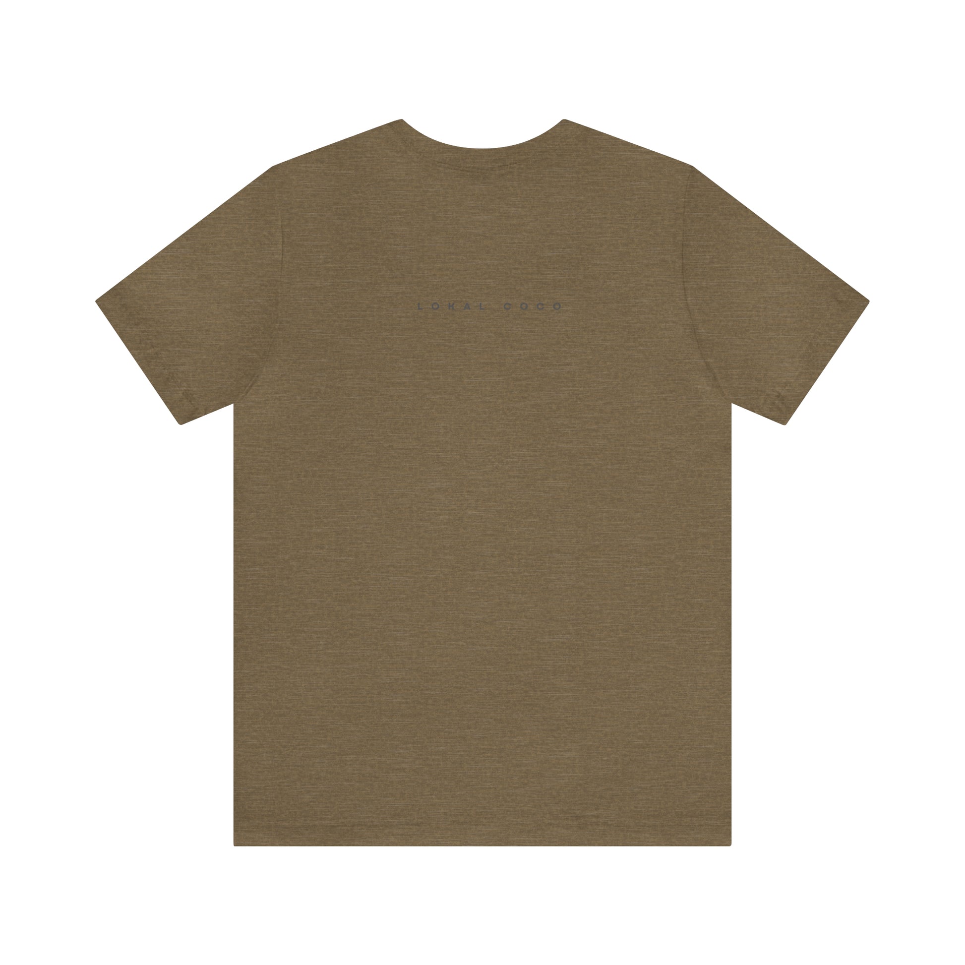 The back of the Raised on Picanha T-Shirt in heather olive