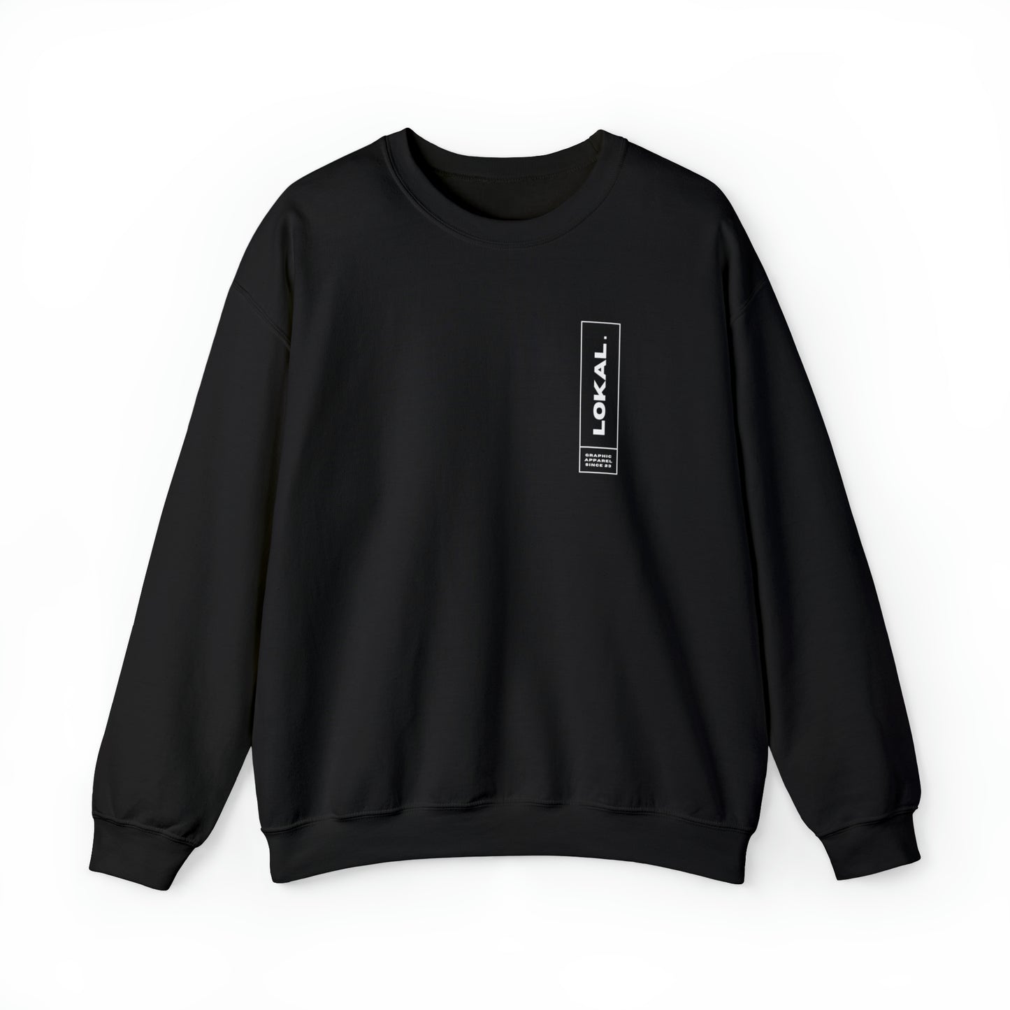 Lokal Coco Graphic Apparel Since 2023 Crewneck Sweatshirt in black