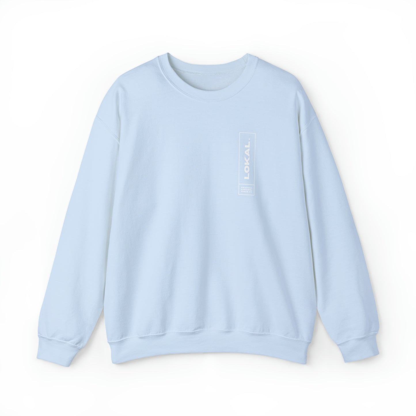 Lokal Coco Graphic Apparel Since 2023 Crewneck Sweatshirt in light blue