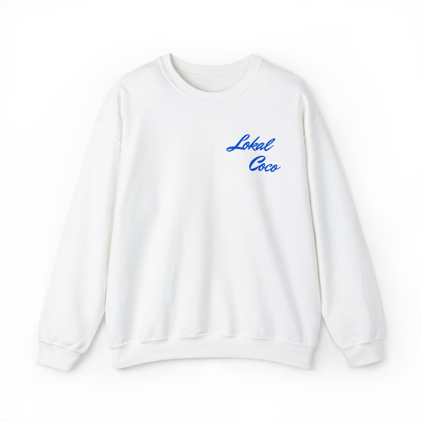 The front of Global Lokal Breakfast Sweatshirt | Breakfast Sweater in white