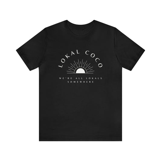 Lokal Coco We're all Lokals Somewhere Official Logo T-shirt in black