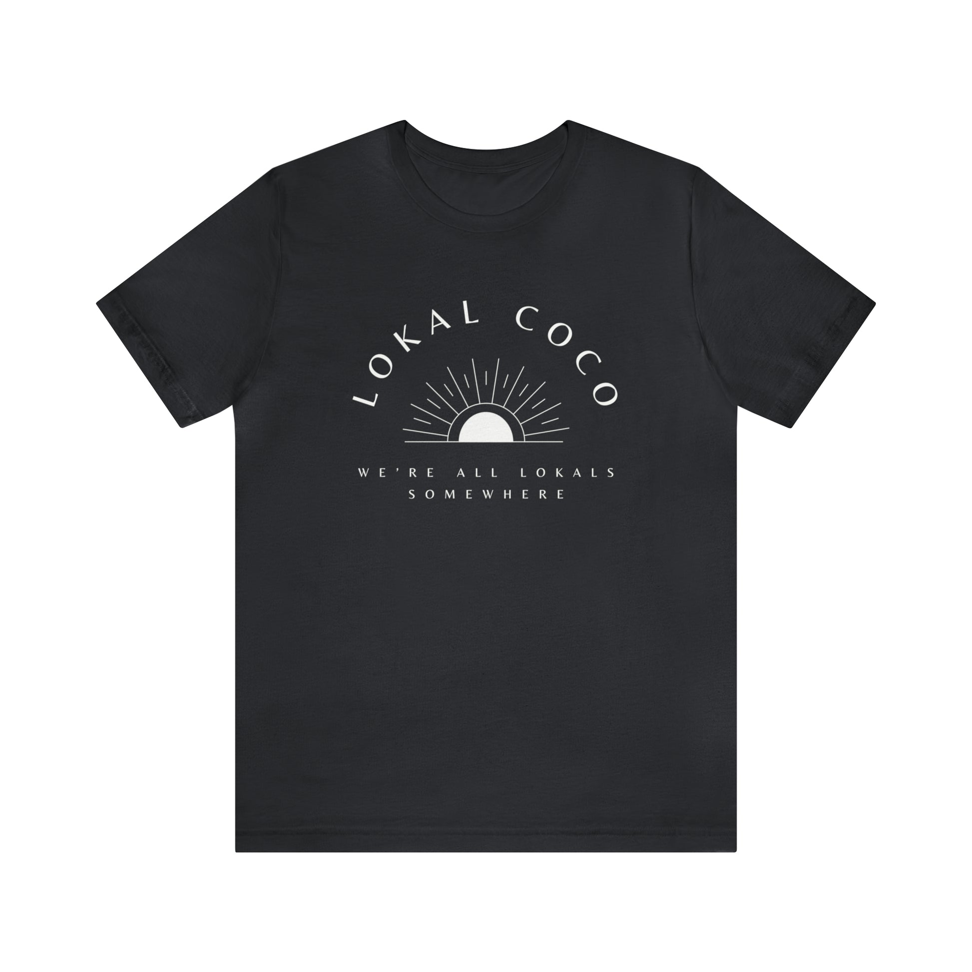 Lokal Coco We're all Lokals Somewhere Official Logo T-shirt in vintage black