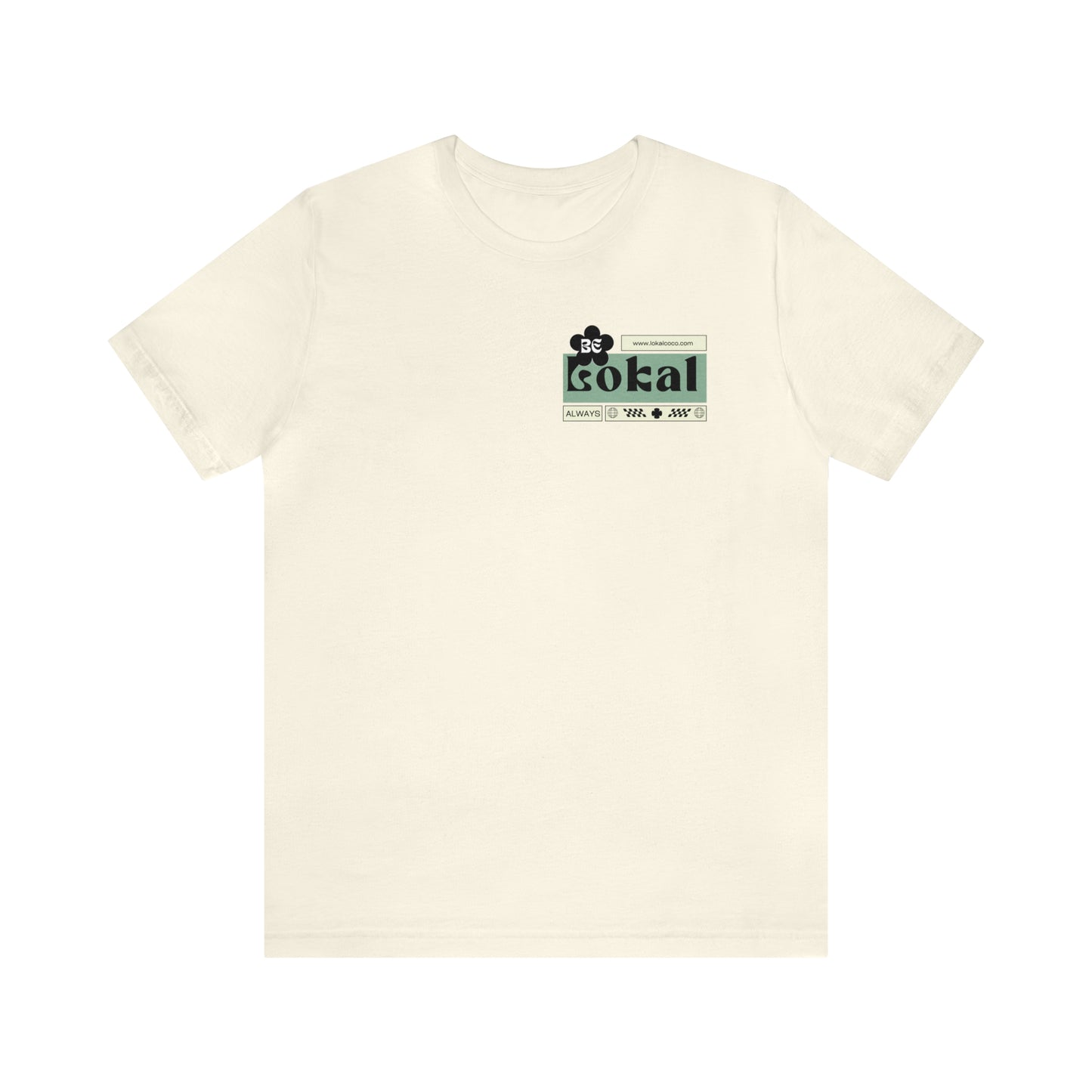 Lokal Coco "Be Lokal" T-shirt Logo Tee in natural