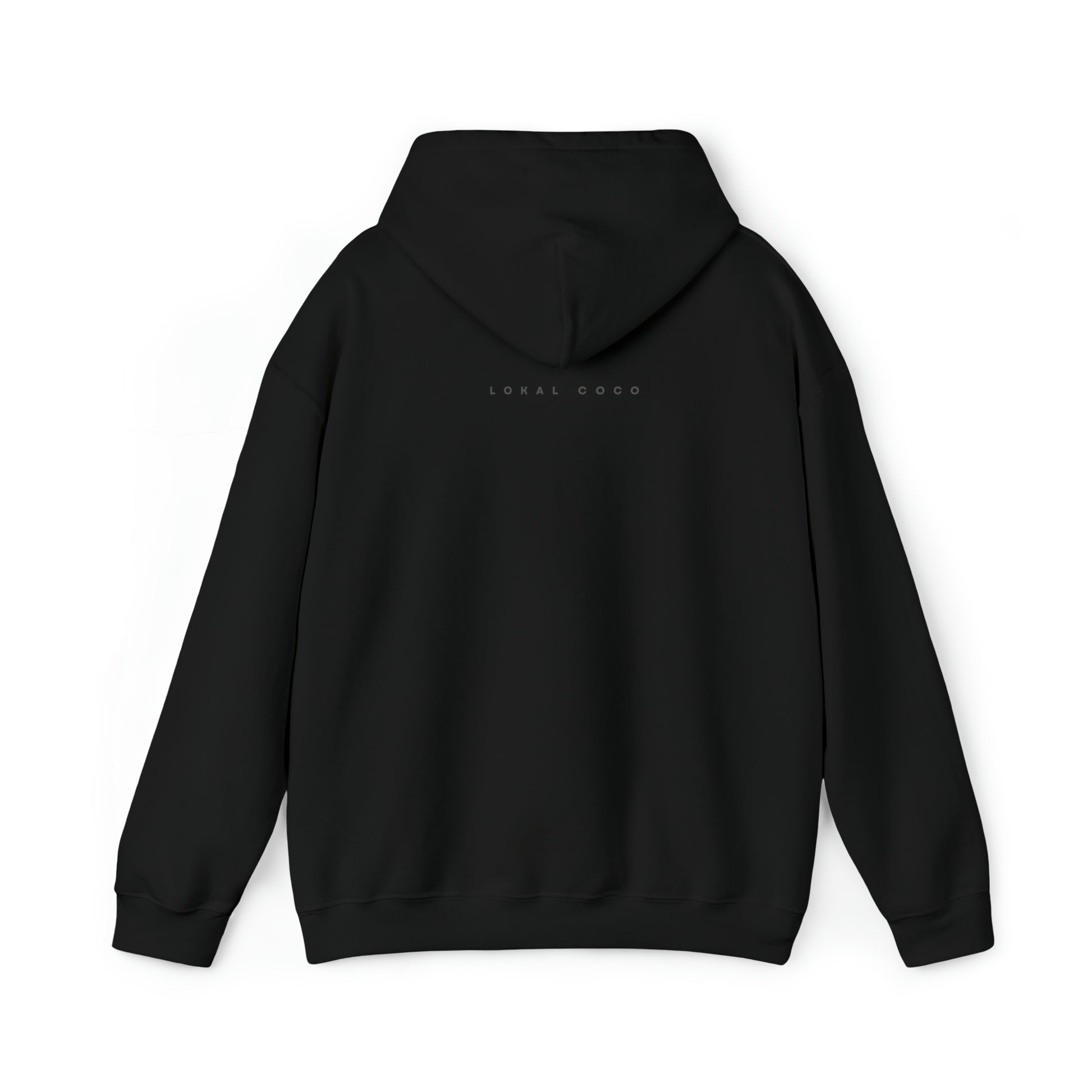  The back of the Raised on Picanha Hoodie in black 