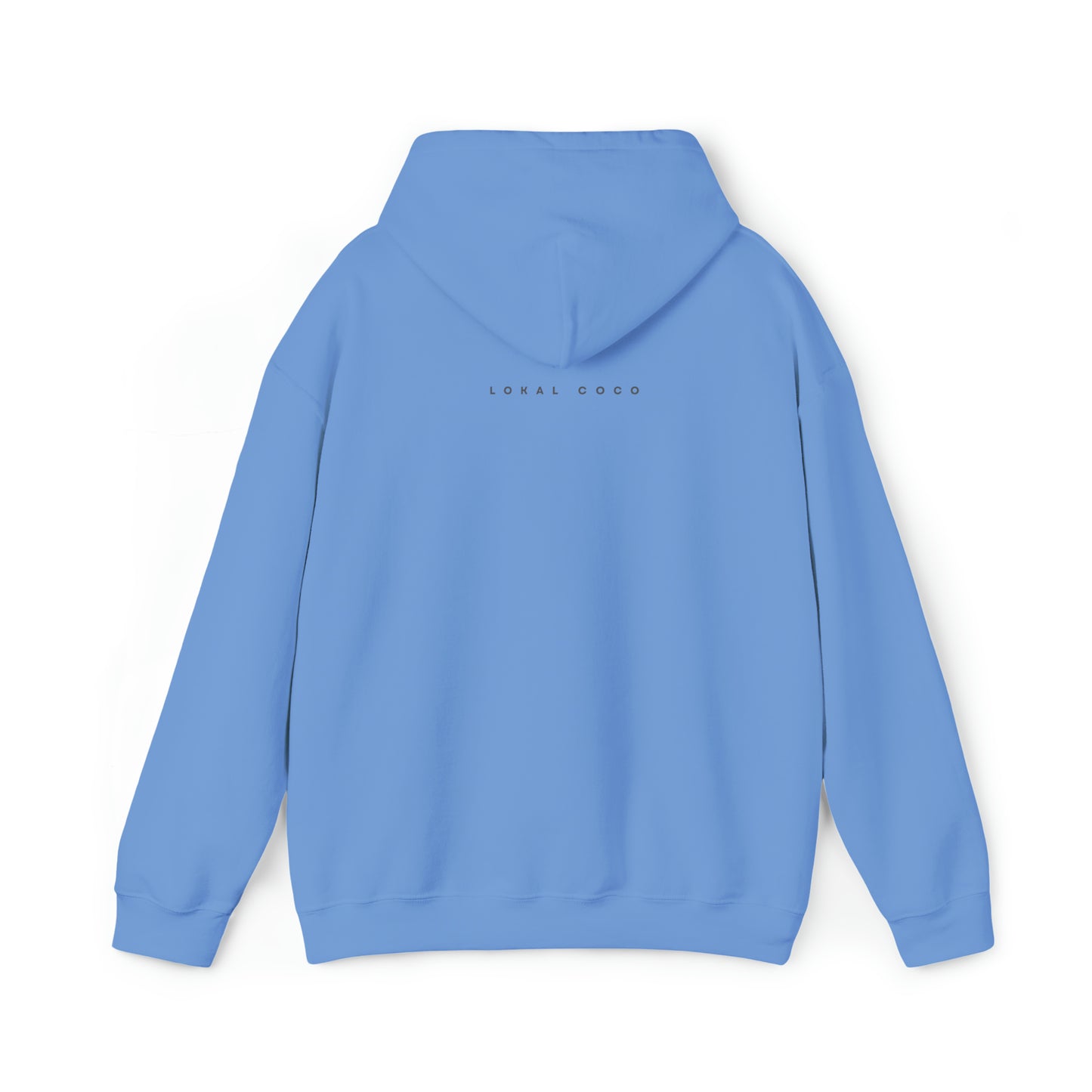  The back of the Raised on Picanha Hoodie in Carolina blue