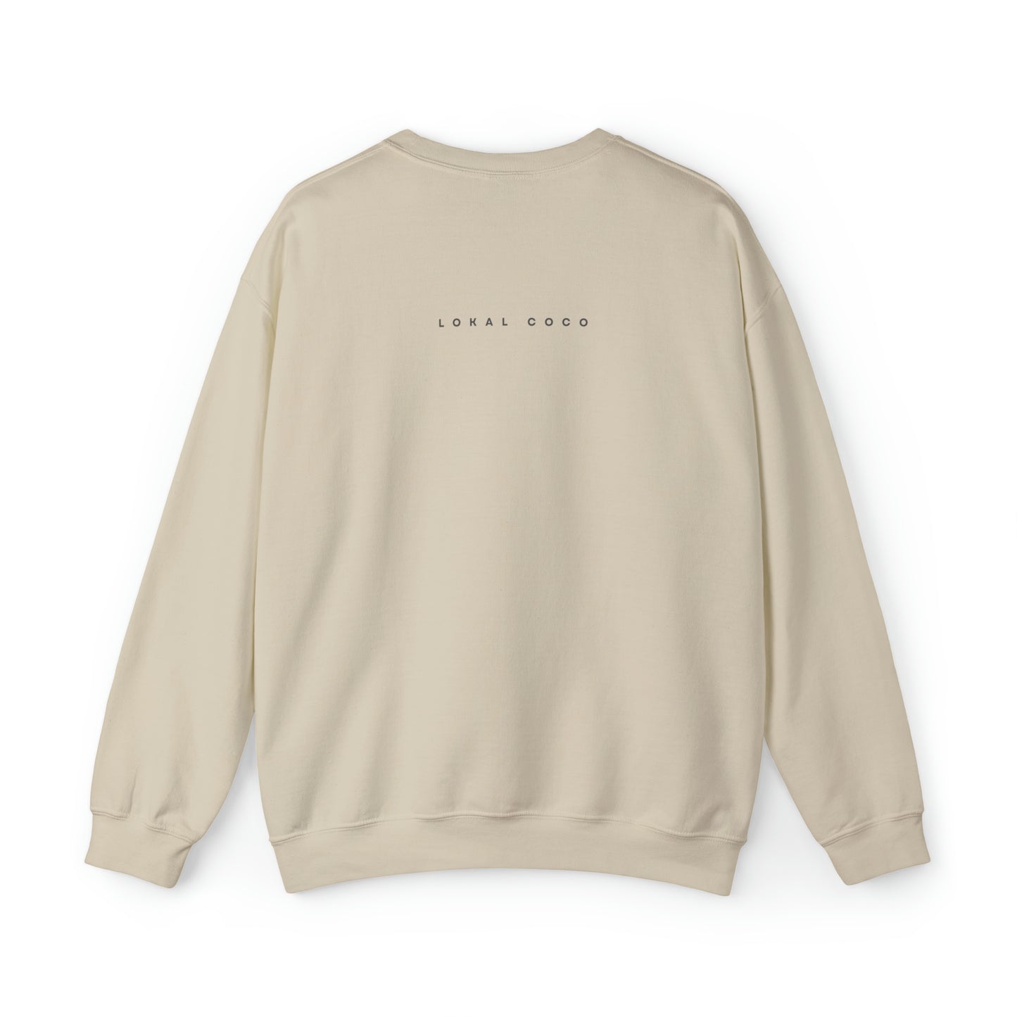 The back of the Raised on Picanha Crewneck Sweatshirt in sand