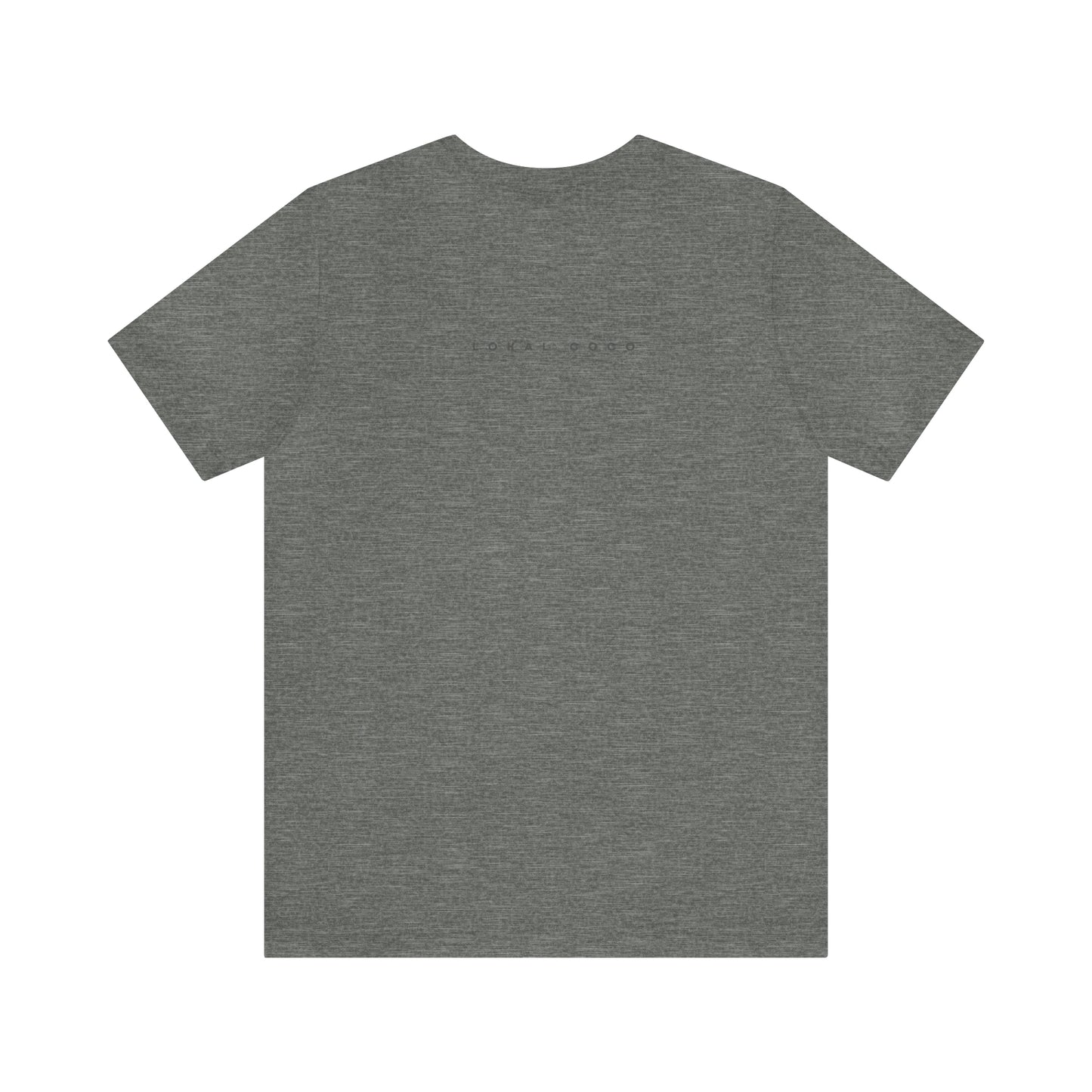 The back of the Raised on Picanha T-Shirt in deep heather