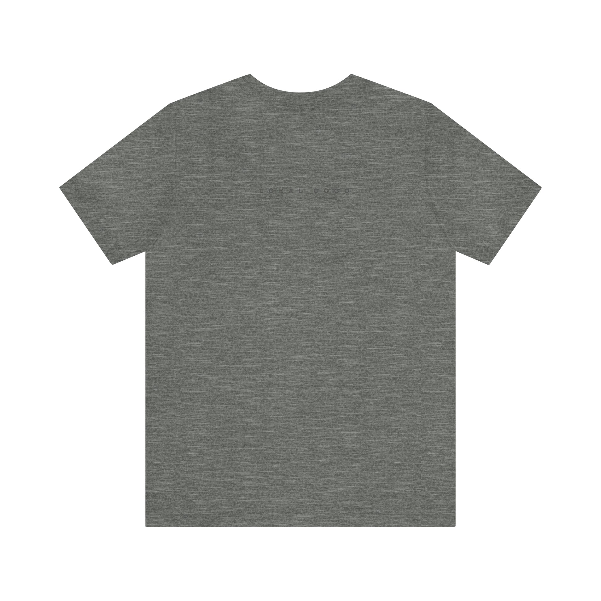 The back of the Raised on Picanha T-Shirt in deep heather