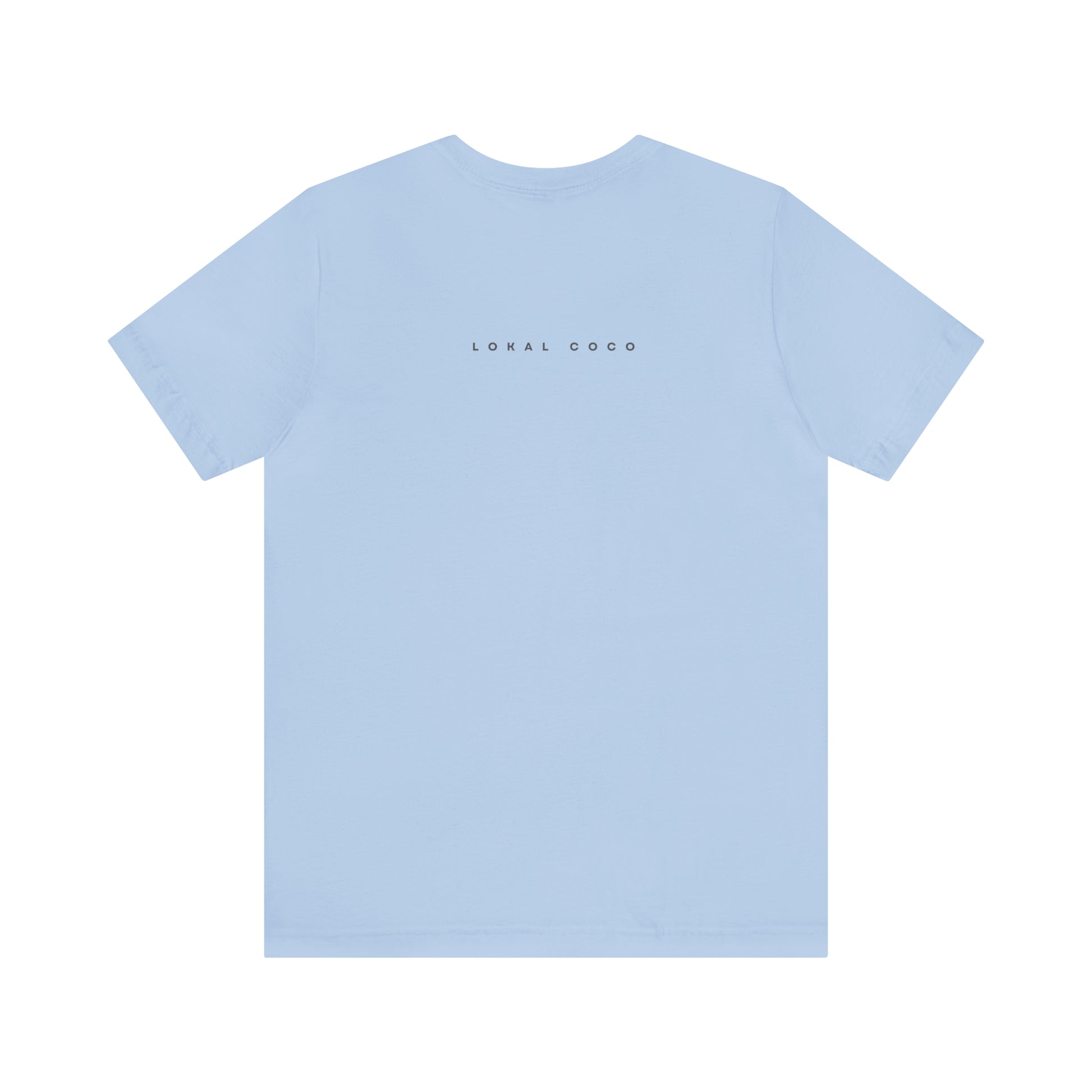 The back of the Raised on Picanha T-Shirt in baby blue